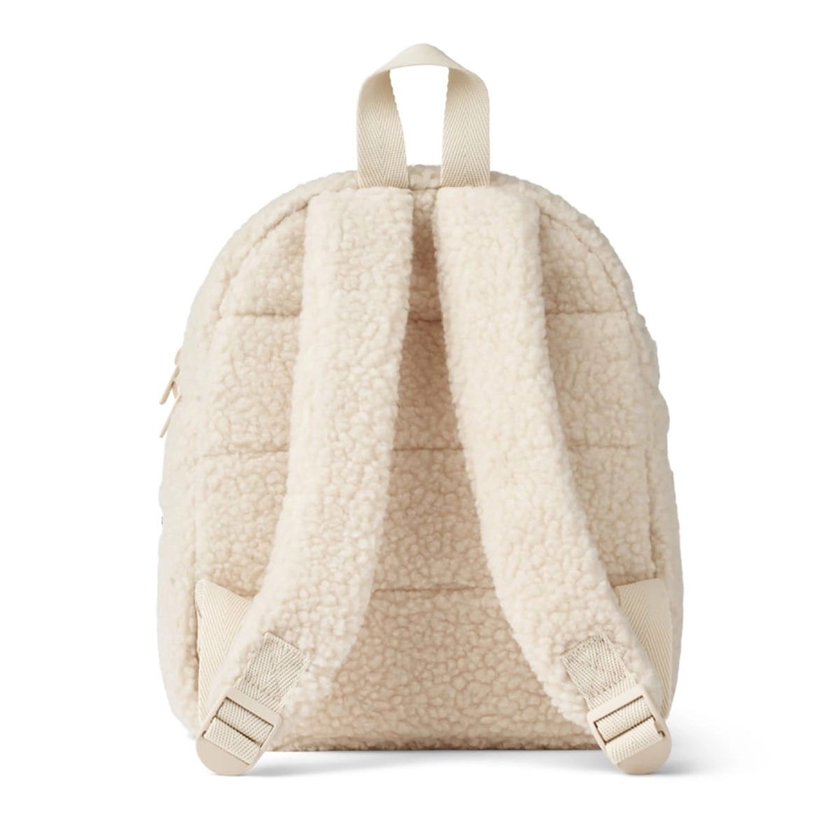 Liewood Allan Fleece-Rucksack „Peach / Sandy Embroidery“, mittel
