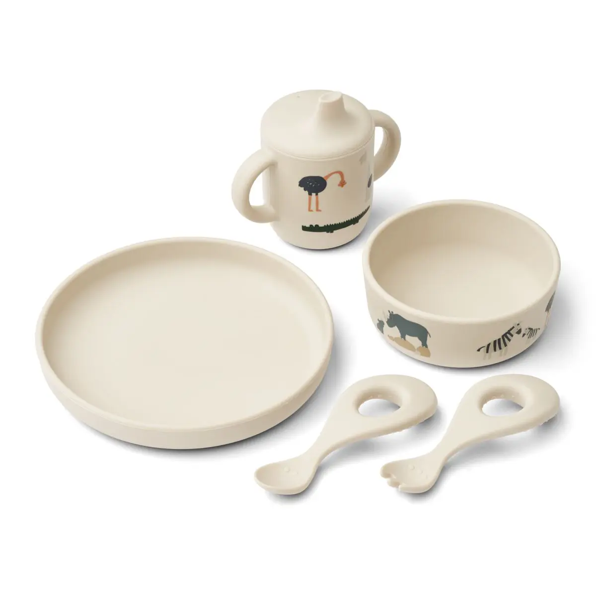 Liewood Baby-Geschirrset Ryle „All together / Sandy“