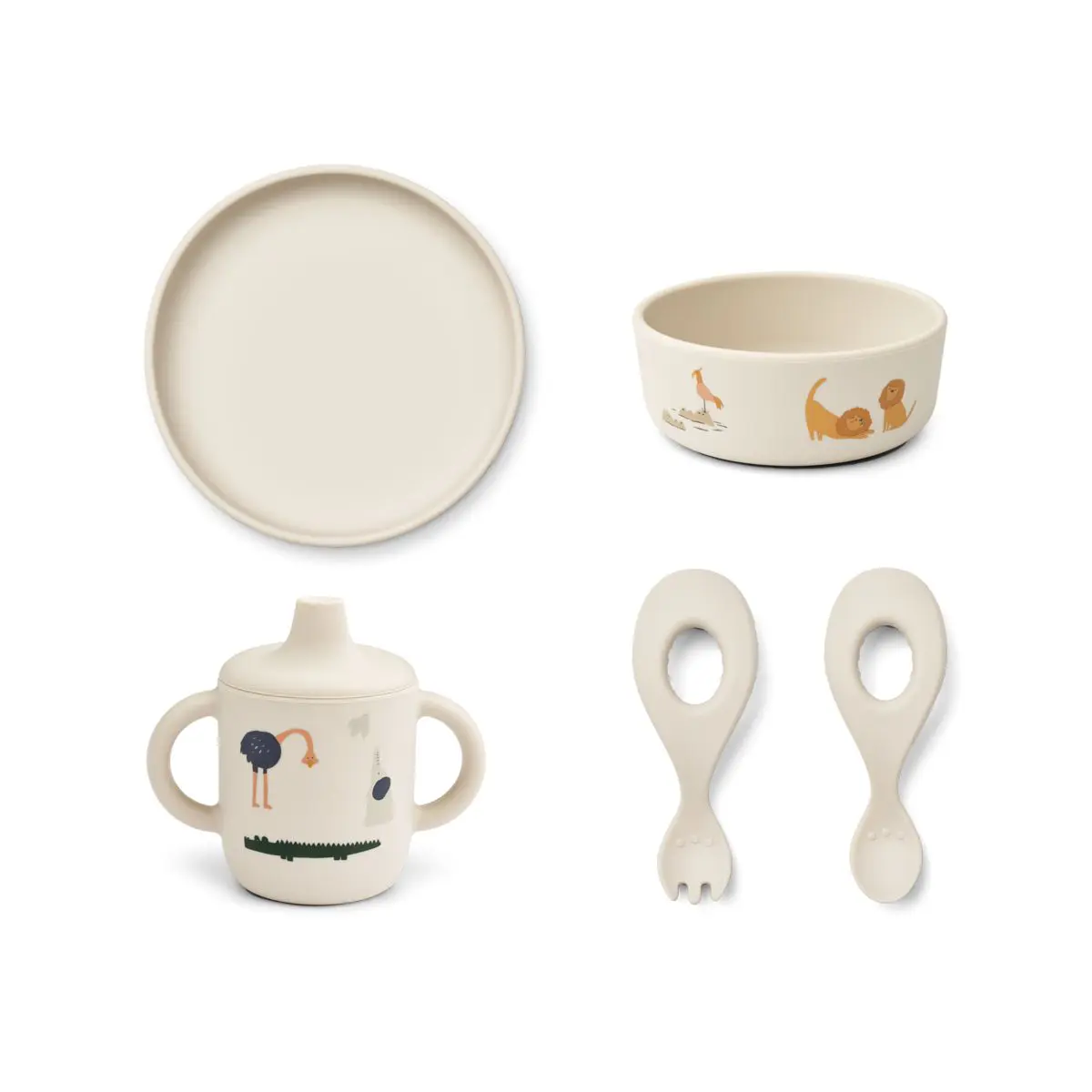 Liewood Baby-Geschirrset Ryle „All together / Sandy“