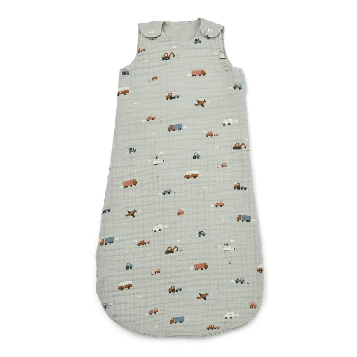 Liewood Schlafsack Flora „Vehicles / Dove blue“ Gr. 56-86