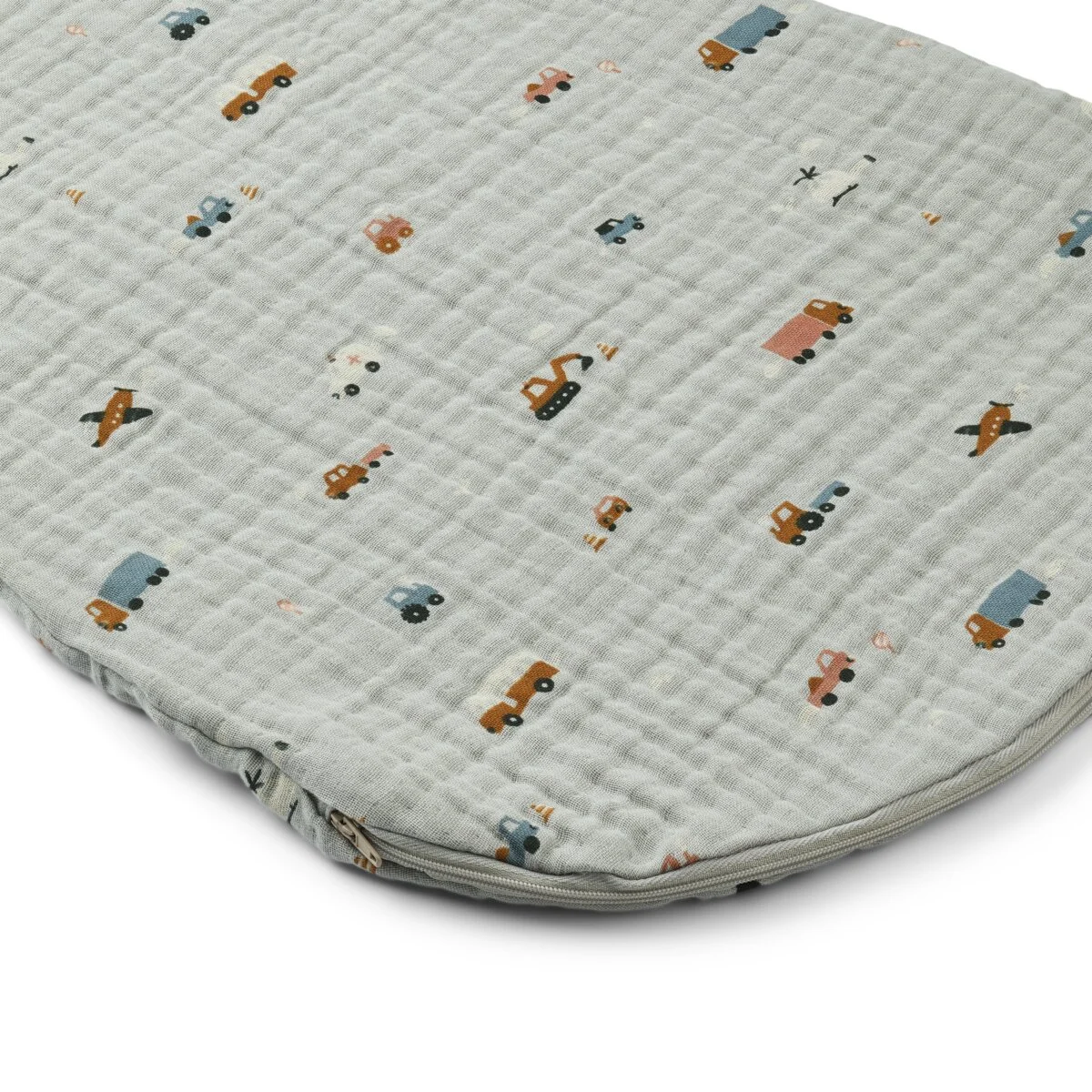 Liewood Schlafsack Flora „Vehicles / Dove blue“ Gr. 56-86