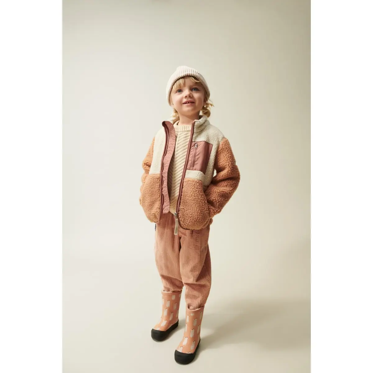 Liewood Nolan Sherpa Jacke für Kinder „Tuscany rose multi mix“