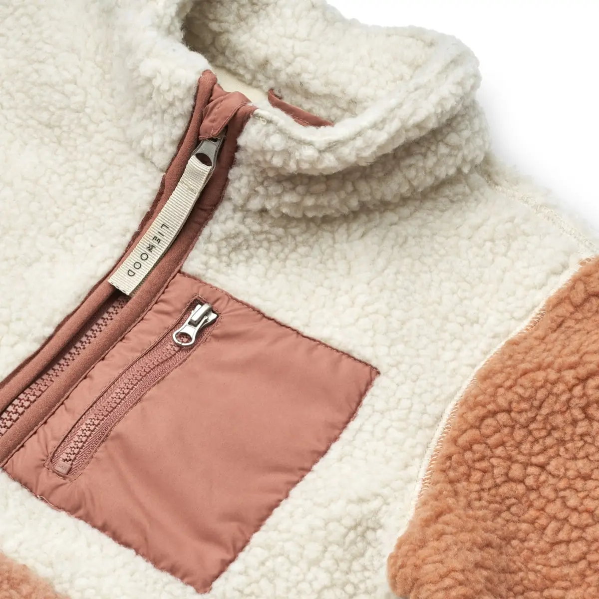 Liewood Nolan Sherpa Jacke für Kinder „Tuscany rose multi mix“