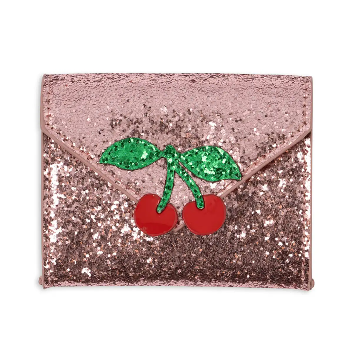 Konges Sløjd Glitzer Portemonnaie für Kinder „Pink Glitter / Cherry“