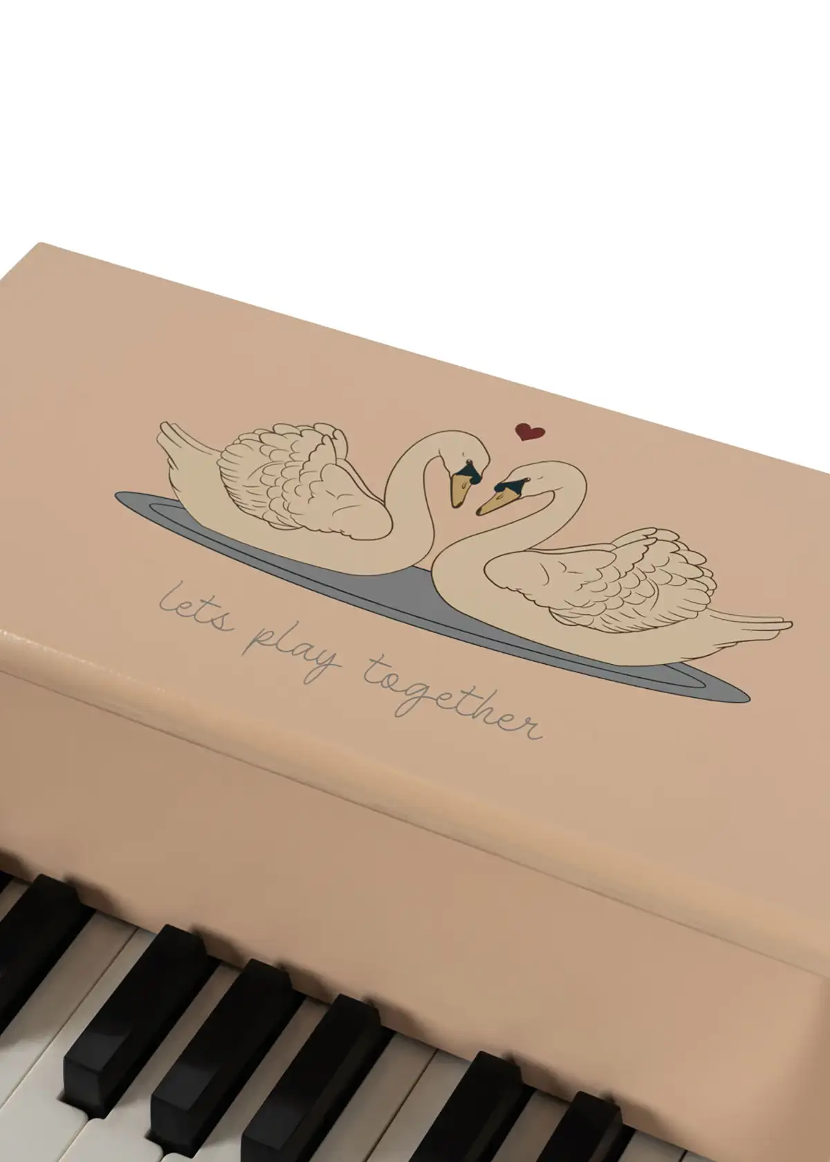 Konges Sløjd Spielzeug Miniatur-Klavier „Swan“, FSC®-Holz