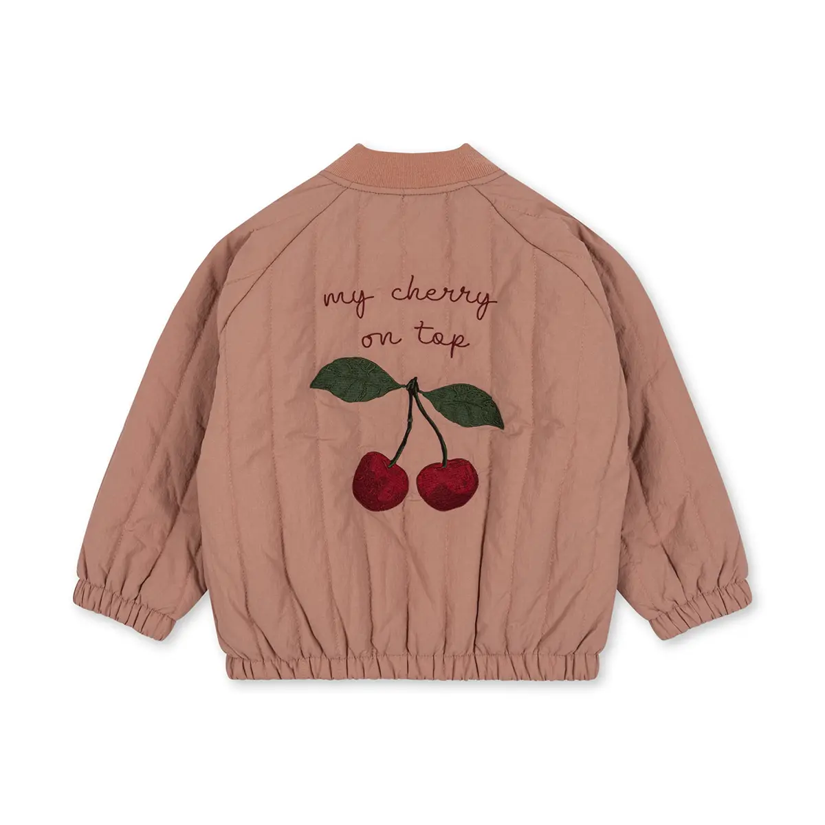 DELISTED Konges Sløjd Bomberjacke Juno „Cherry / Cameo Brown“ – Bild 2