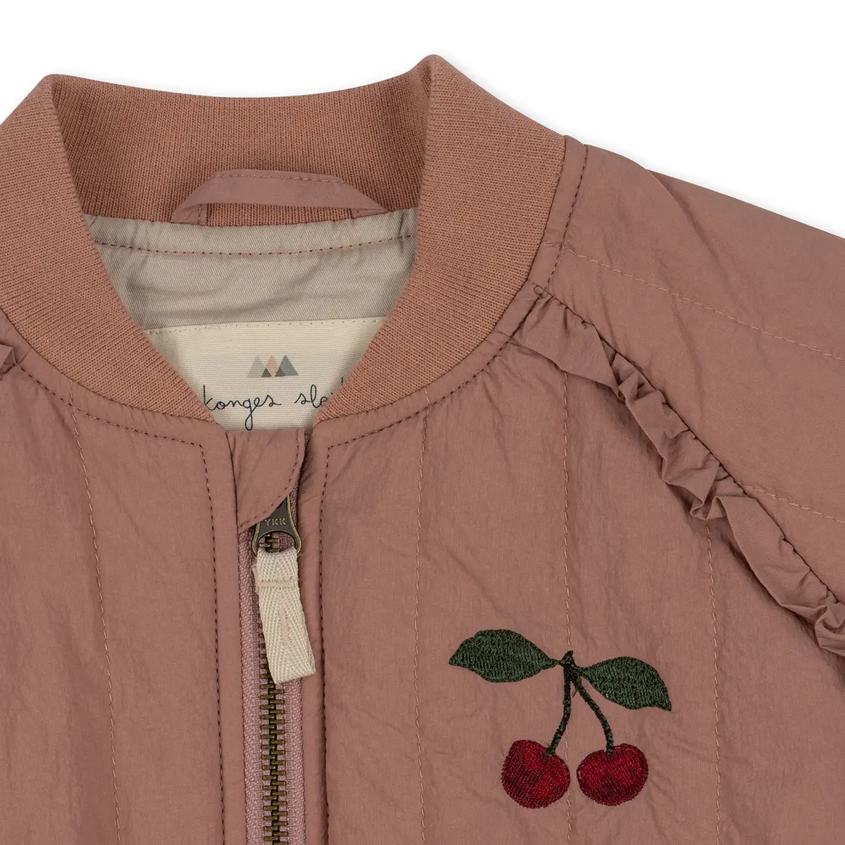 DELISTED Konges Sløjd Bomberjacke Juno „Cherry / Cameo Brown“ – Bild 4