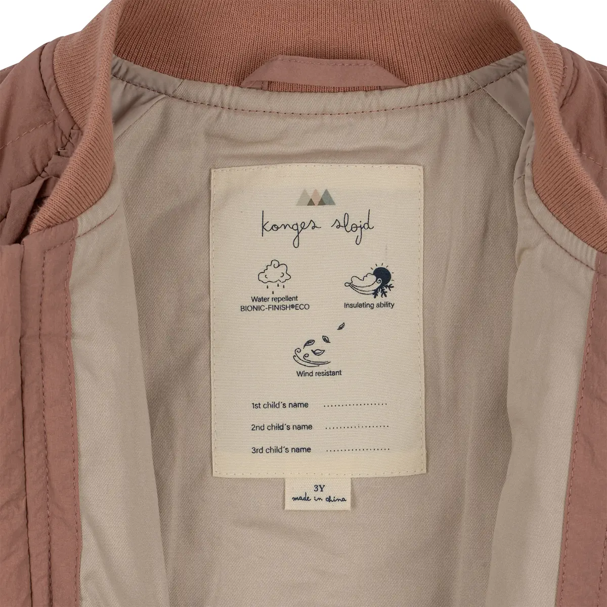 DELISTED Konges Sløjd Bomberjacke Juno „Cherry / Cameo Brown“ – Bild 3