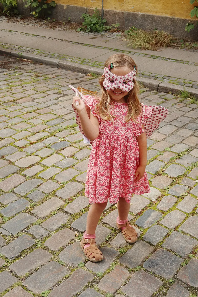 Konges Sløjd Kinderkostüm-Set „Schmetterling / Rosie Blush“