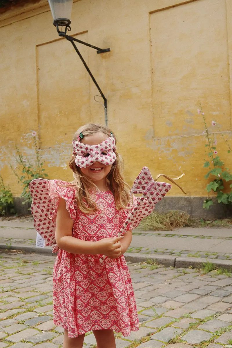 Konges Sløjd Kinderkostüm-Set „Schmetterling / Rosie Blush“