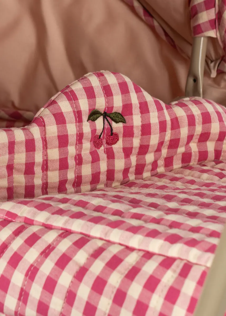 Konges Sløjd Puppen-Buggy „Bubblegum Check“