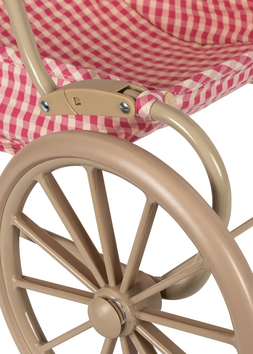 Konges Sløjd Puppen-Buggy „Bubblegum Check“