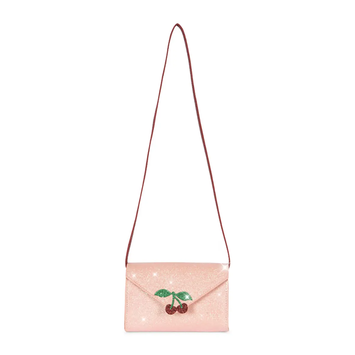 Konges Sløjd Kinderhandtasche „Love Letter / Pink Glitter“, Perlentasche