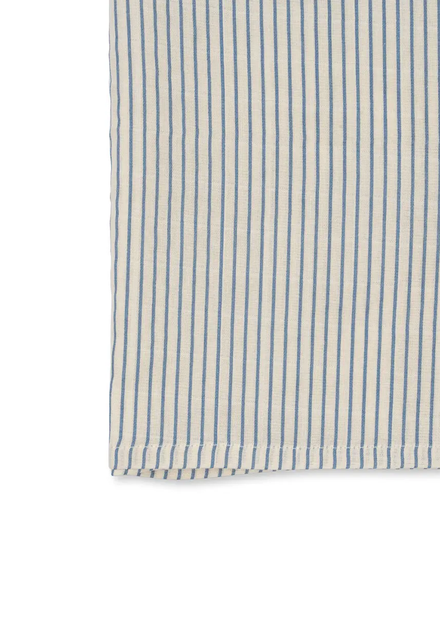 Konges Sløjd Musselin Tuch-Set „Stripe Blue“, 65cm, 3er-Set