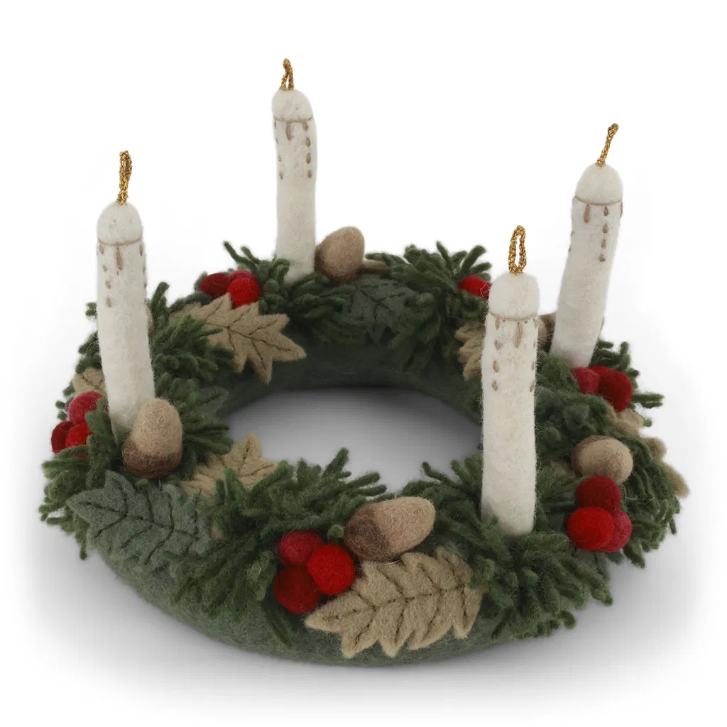 Gry & Sif Adventskranz mit Kerzen ø20cm