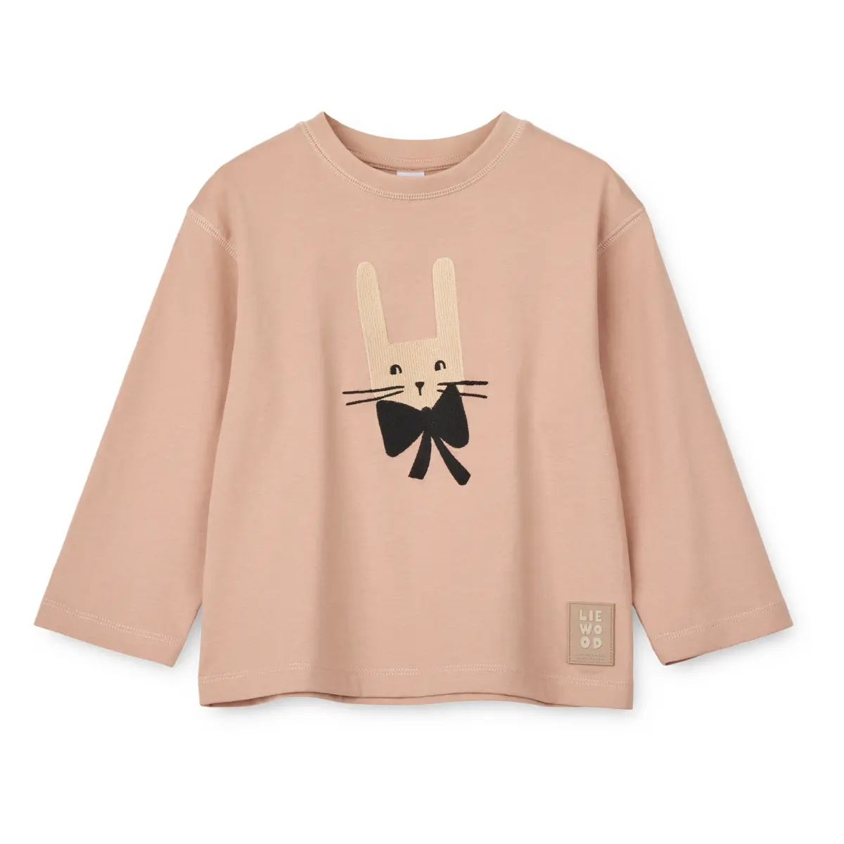 Liewood Langarm Kinder-T-Shirt Apia „Rabbit / Pale tuscany“