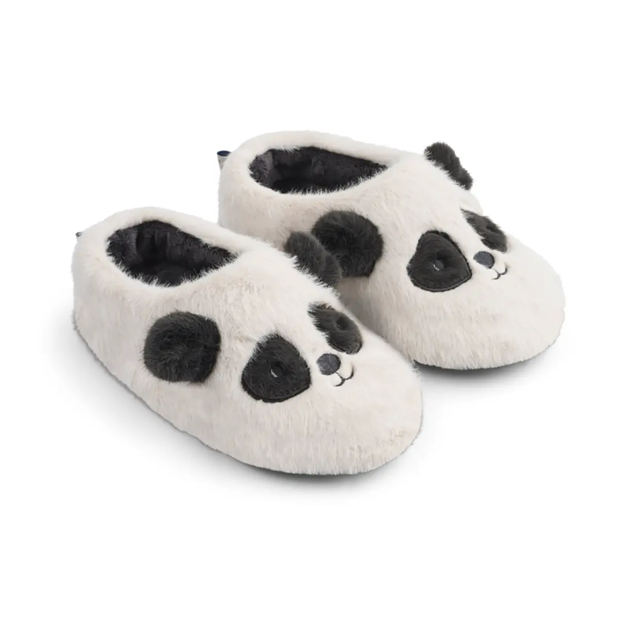 Liewood Plüsch Hausschuhe Aviaja „Panda / Sandy / Dark grey“