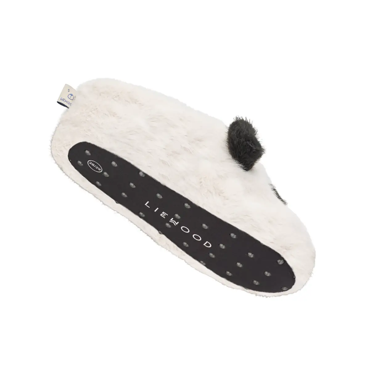 Liewood Plüsch Hausschuhe Aviaja „Panda / Sandy / Dark grey“