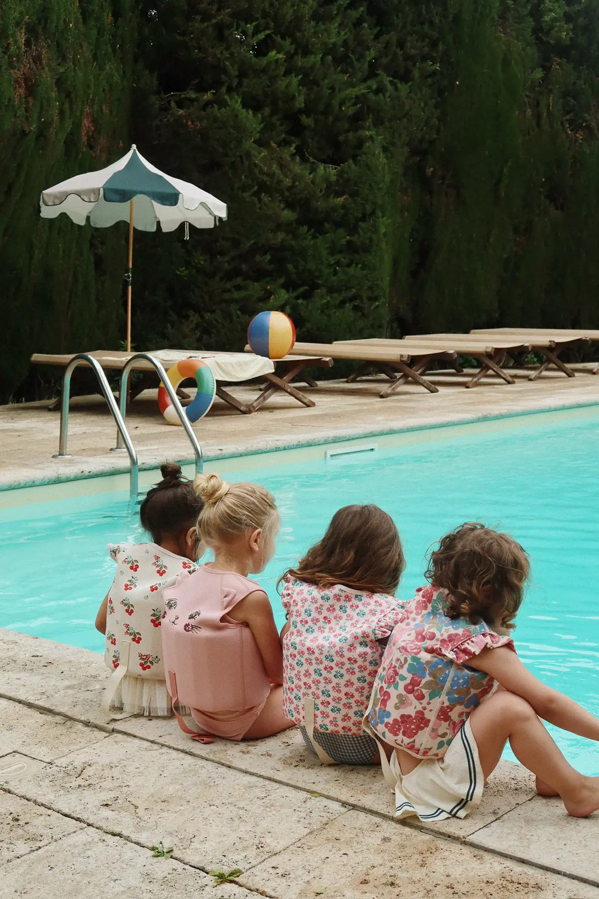 Konges Sløjd Kinder-Schwimmweste Avery „Bloomiegrape“