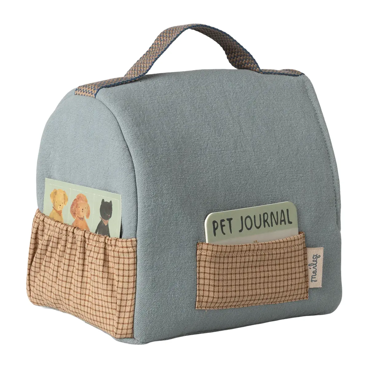 Maileg Kuschelhaustier Transportbox, Klein - Blau