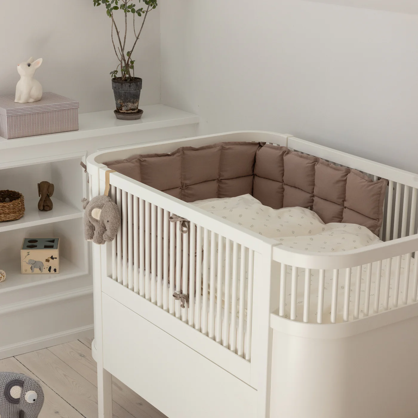 Sebra Bettnestchen „Jetty beige“, Bio-Kapokfüllung, L180cm