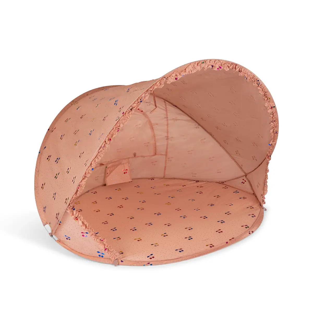 Konges Sløjd Pop-Up UV-Strandzelt mit Rüschen „Ma grande fairy cherry“, Strandmuschel, UV-Schutz 50+
