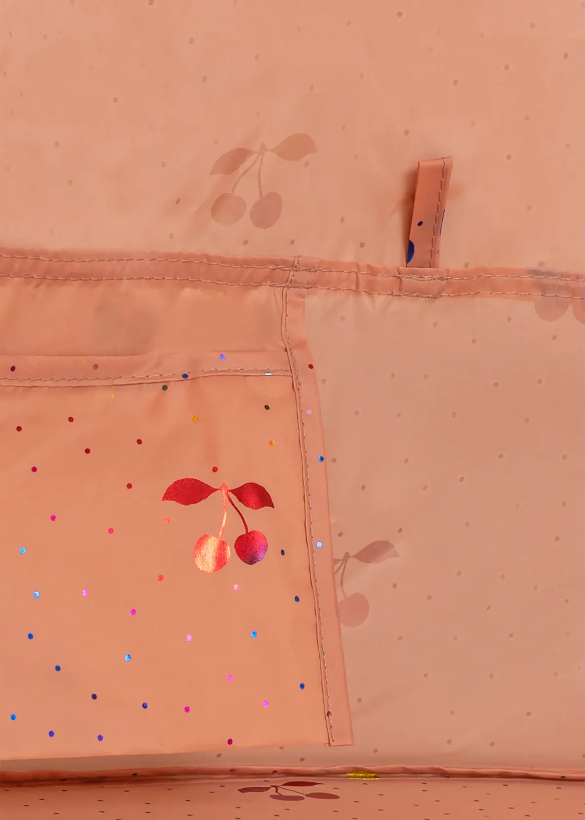 Konges Sløjd Pop-Up UV-Strandzelt mit Rüschen „Ma grande fairy cherry“, Strandmuschel, UV-Schutz 50+