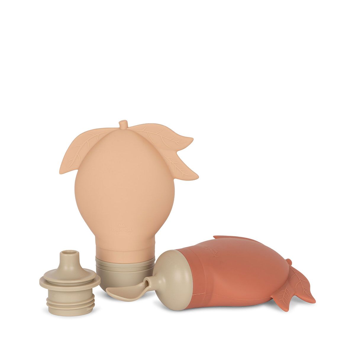 Konges Sløjd Silikon Smoothie-Beutel-Set KS3254 - 2-PACK SMOOTHIE BAG - COPPER BROWN-ROSE SAND