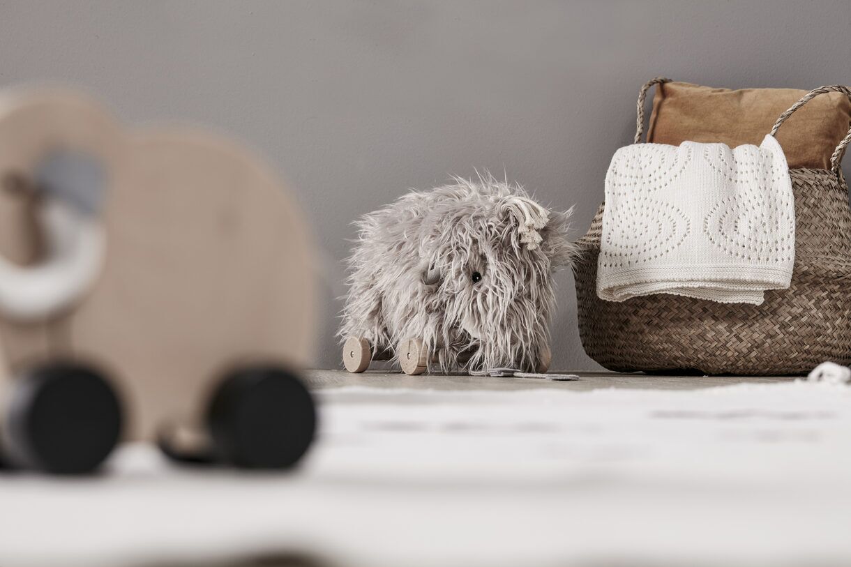 Kids Concept Nachziehtier Mammut Neo mit Deko