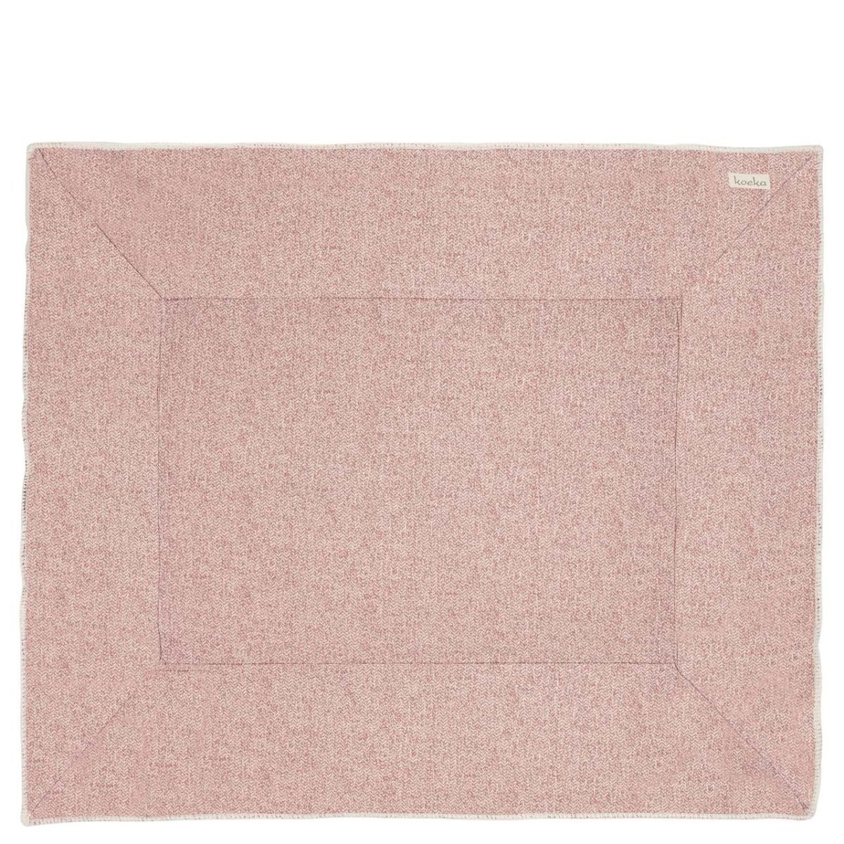 koeka Krabbeldecke Vigo old pink : sparkle grey