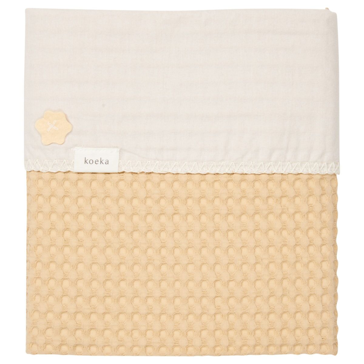koeka Babydecke Flanell Antwerp „sahara : pebble“ 75x100cm