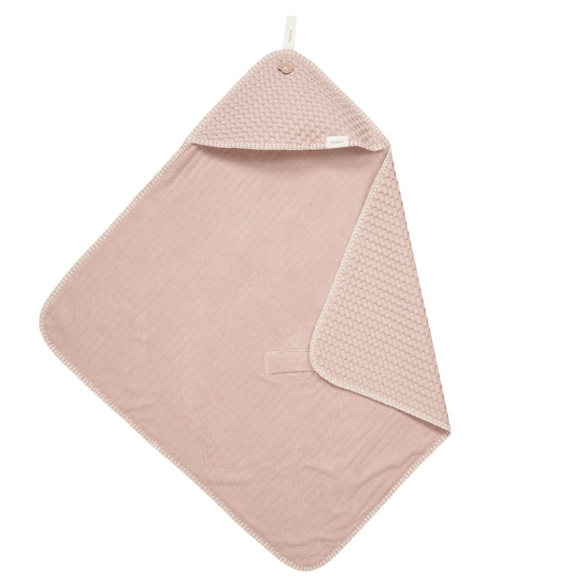 koeka Kaputzenhandtuch Antwerp „grey pink“ 105x100cm