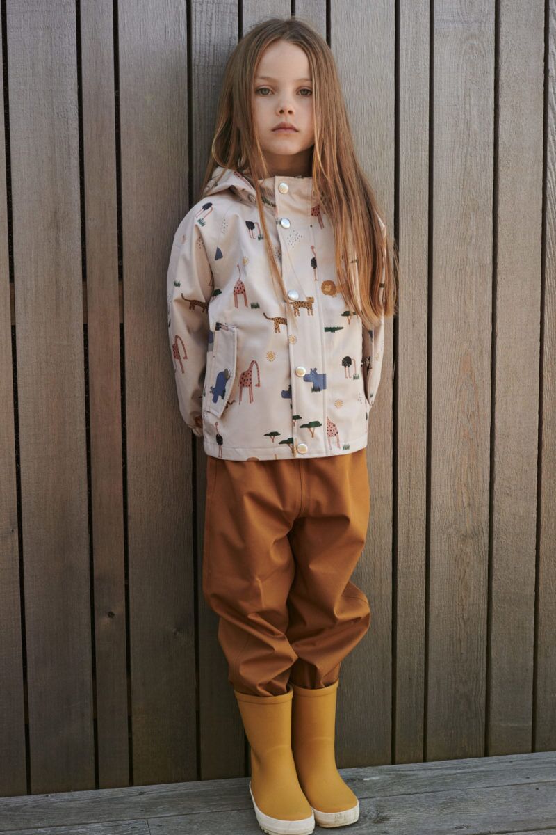 Liewood Parker Regenbekleidungs-Set „Safari sandy mix“, Gr. 128-140 – Bild 9