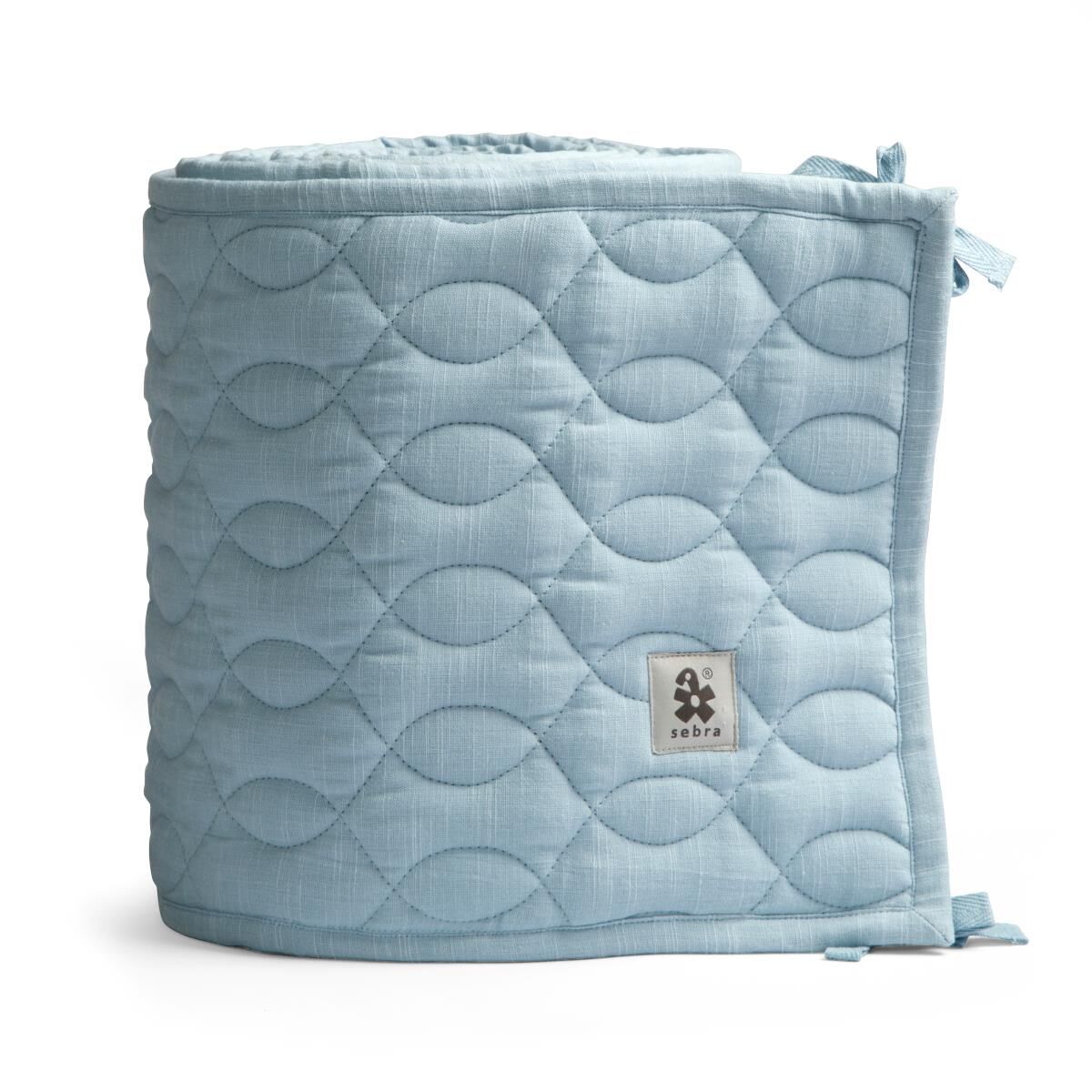 Sebra Bettnestchen abgesteppt „powder blue“, 360cm