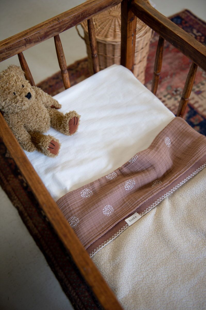 koeka Kinderdecke Riga, doppelseitig, ungefüttert, warm white, 100x150cm – Bild 3