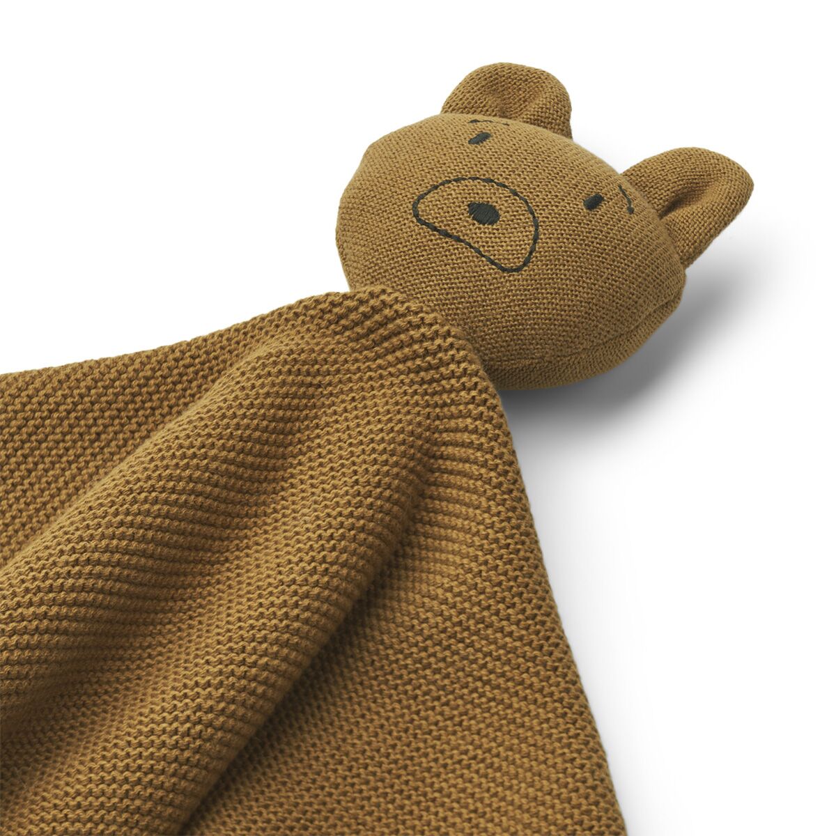 DELISTED Liewood Milo Schmusetuch „Mr. Bear golden caramel“, gestrickt – Bild 2
