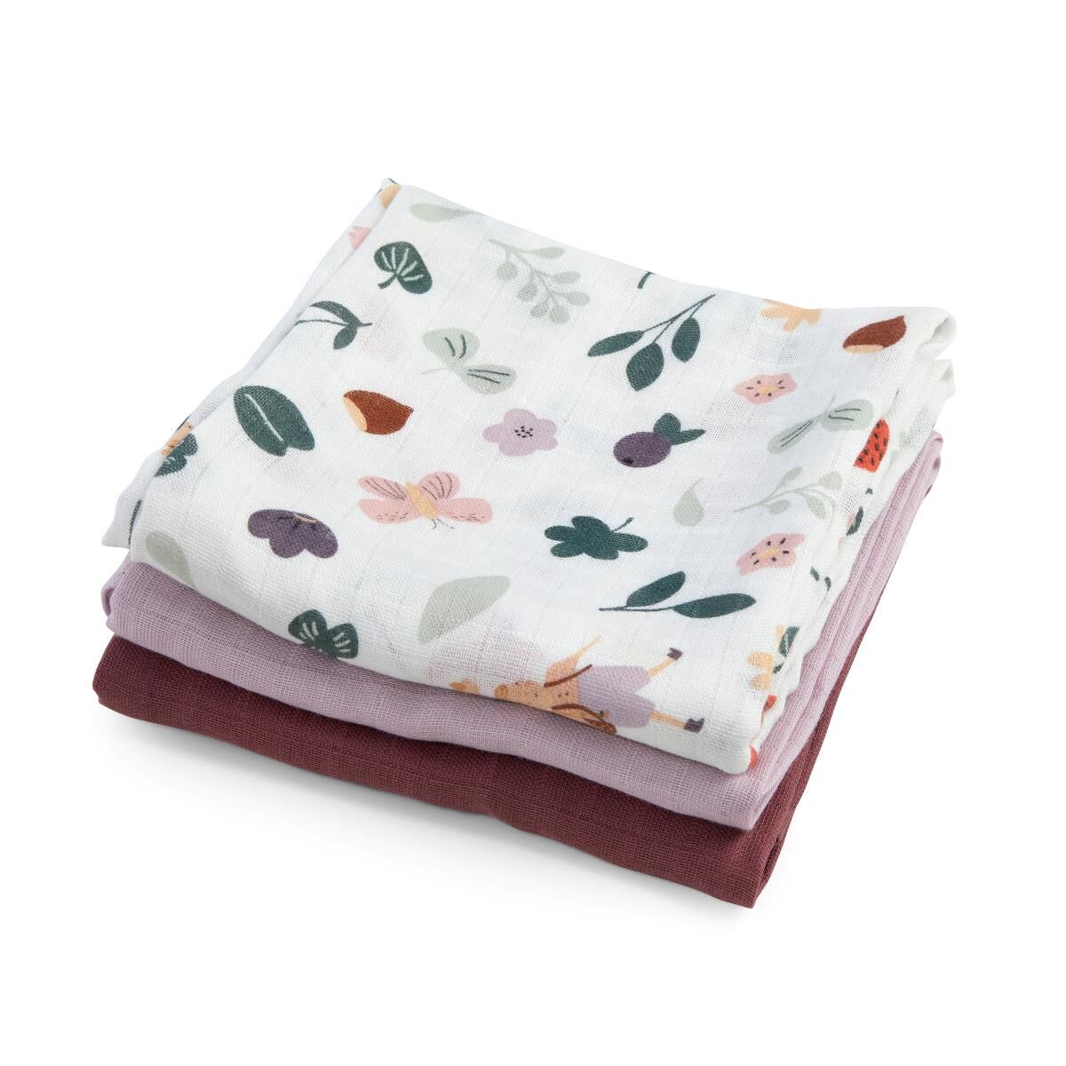 DELISTED Sebra Spucktücher-Set „Pixie Land“, Musselin, 3er-Set, 75cm