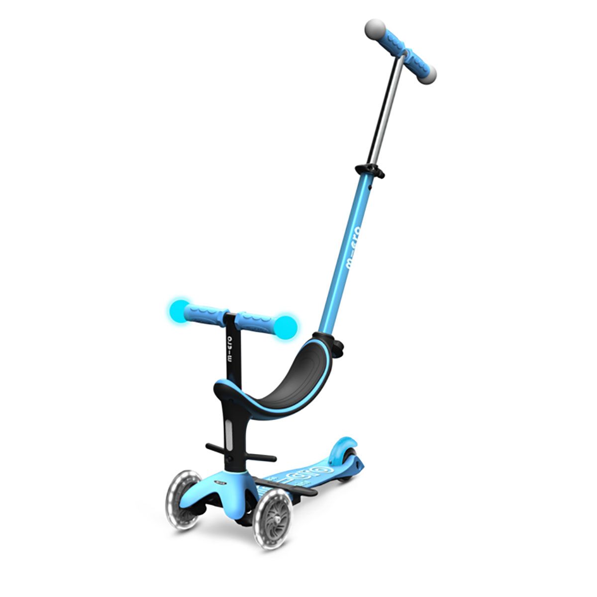 Micro Mobility mini2grow deluxe magic LED „blue“, 3-in-1, 1-6J