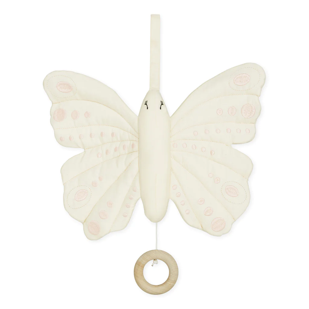 Cam Cam Schmetterlings-Spieluhr „Antique White“