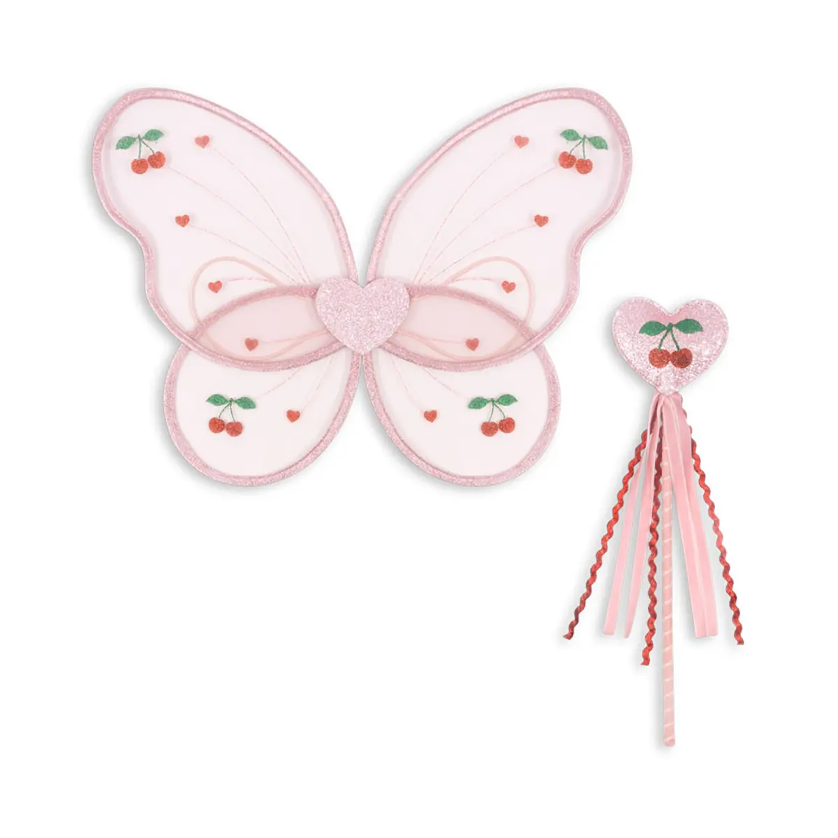 Konges Sløjd Kinderkostüm-Set „Fee / Mellow Rose“