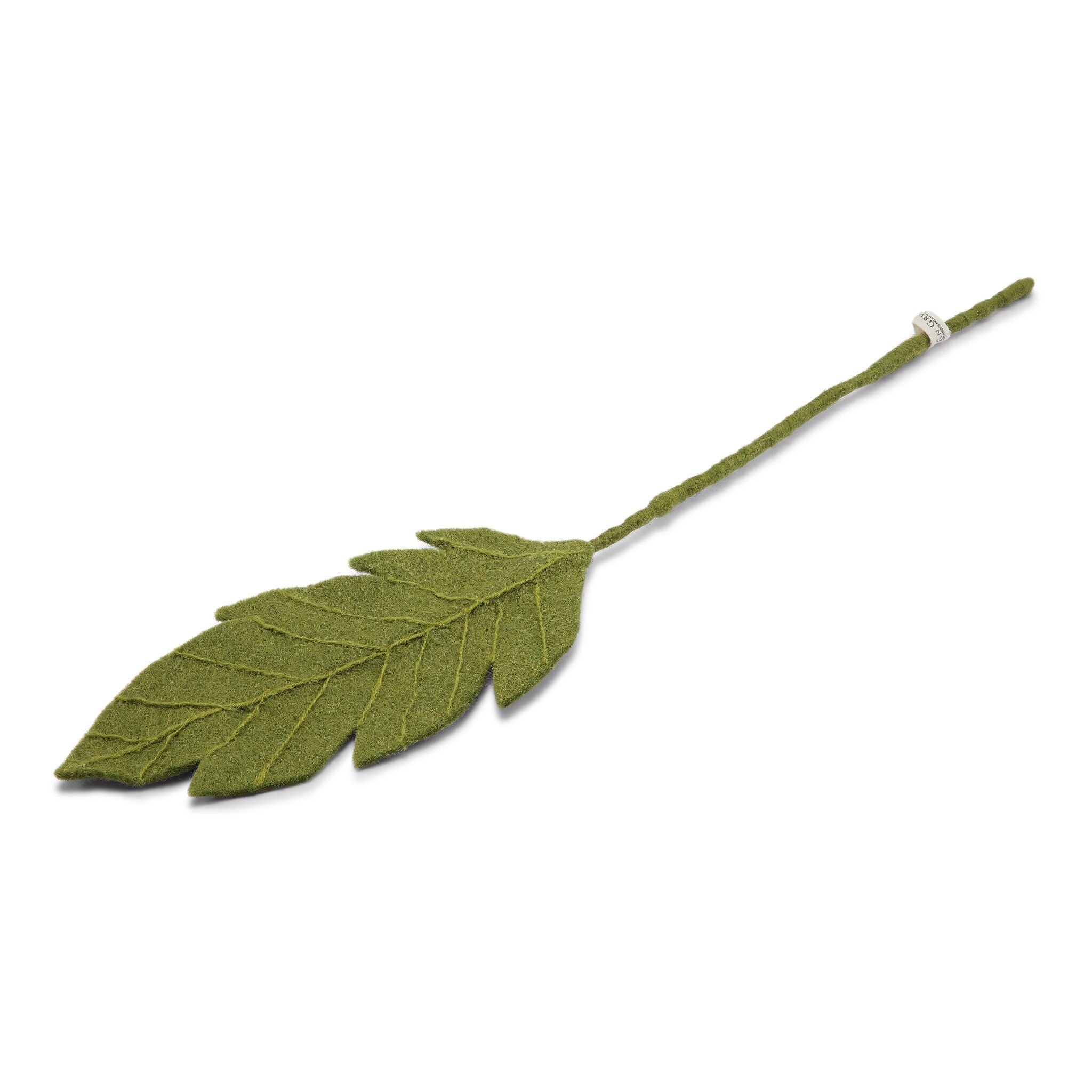 Gry & Sif Filzblumen Blätterzweig „Green Big Leaf“