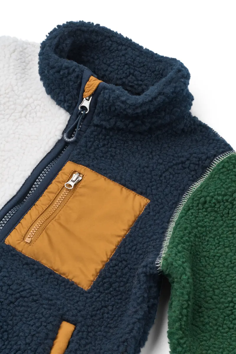 Liewood Nolan Sherpa Jacke für Kinder „Peppermint multi mix“