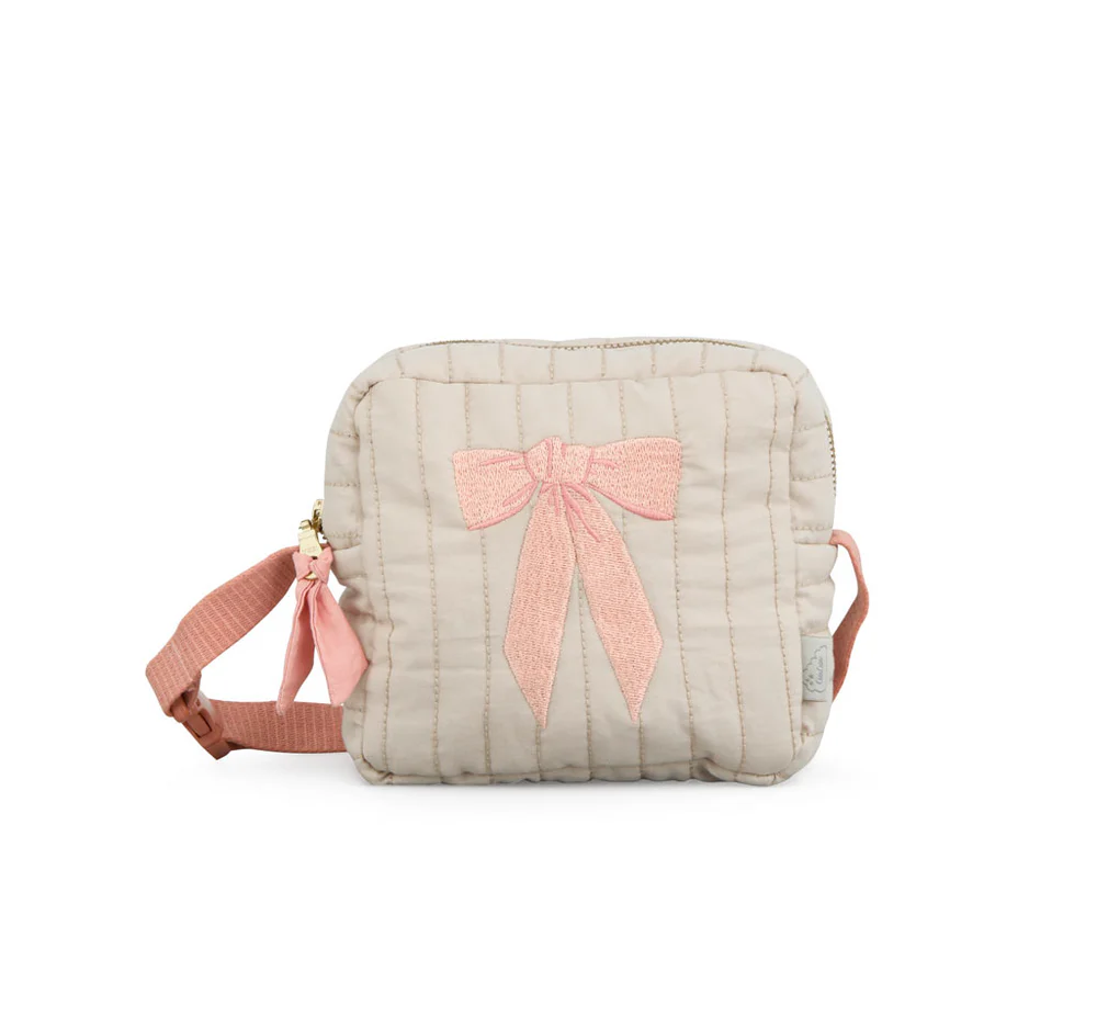 Cam Cam Kindertasche bestickt „Bows“, OCS, 15x18x6cm