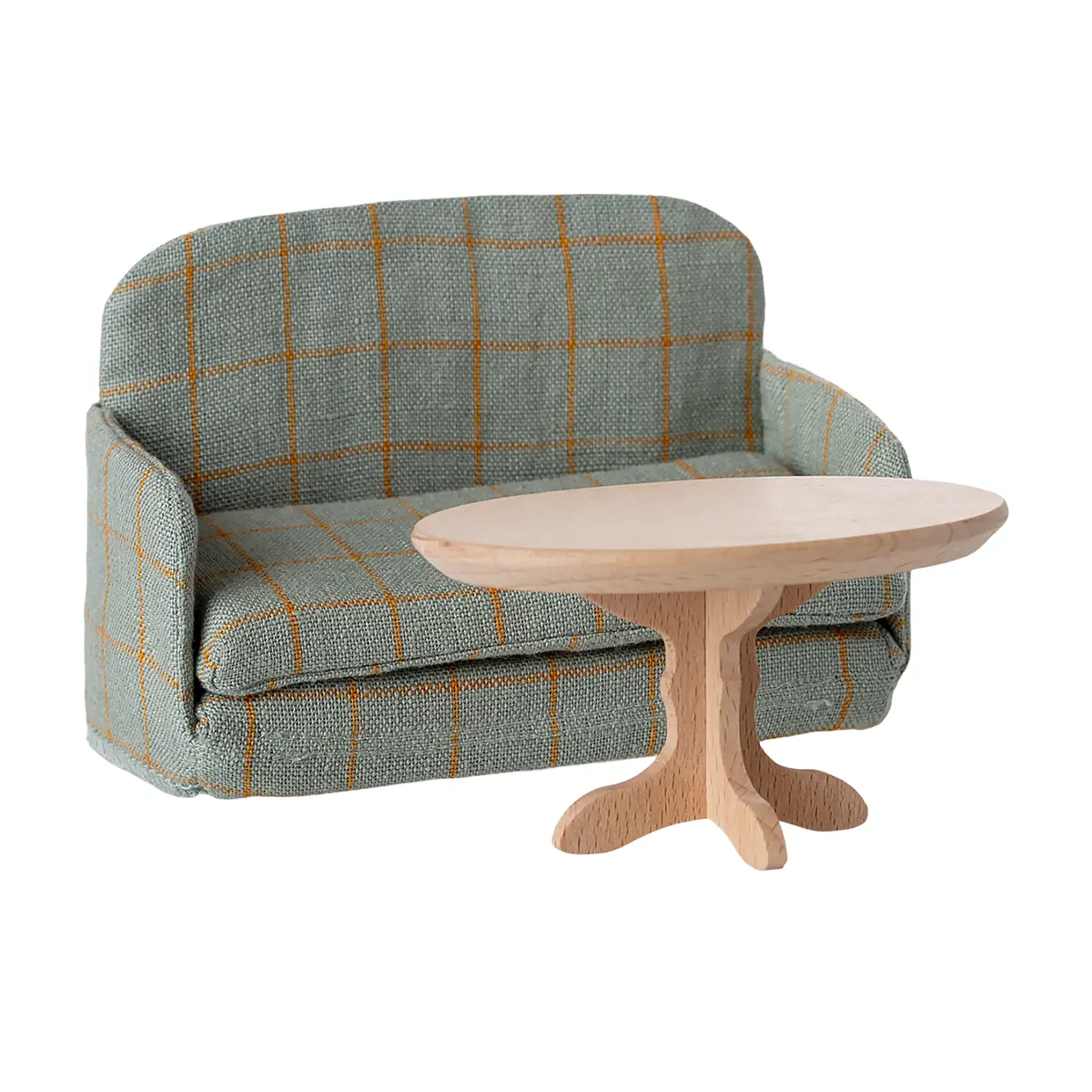 DELISTED Maileg Puppenhaus Schlafsofa, Maus - Karriert, 8x11x5cm – Bild 5