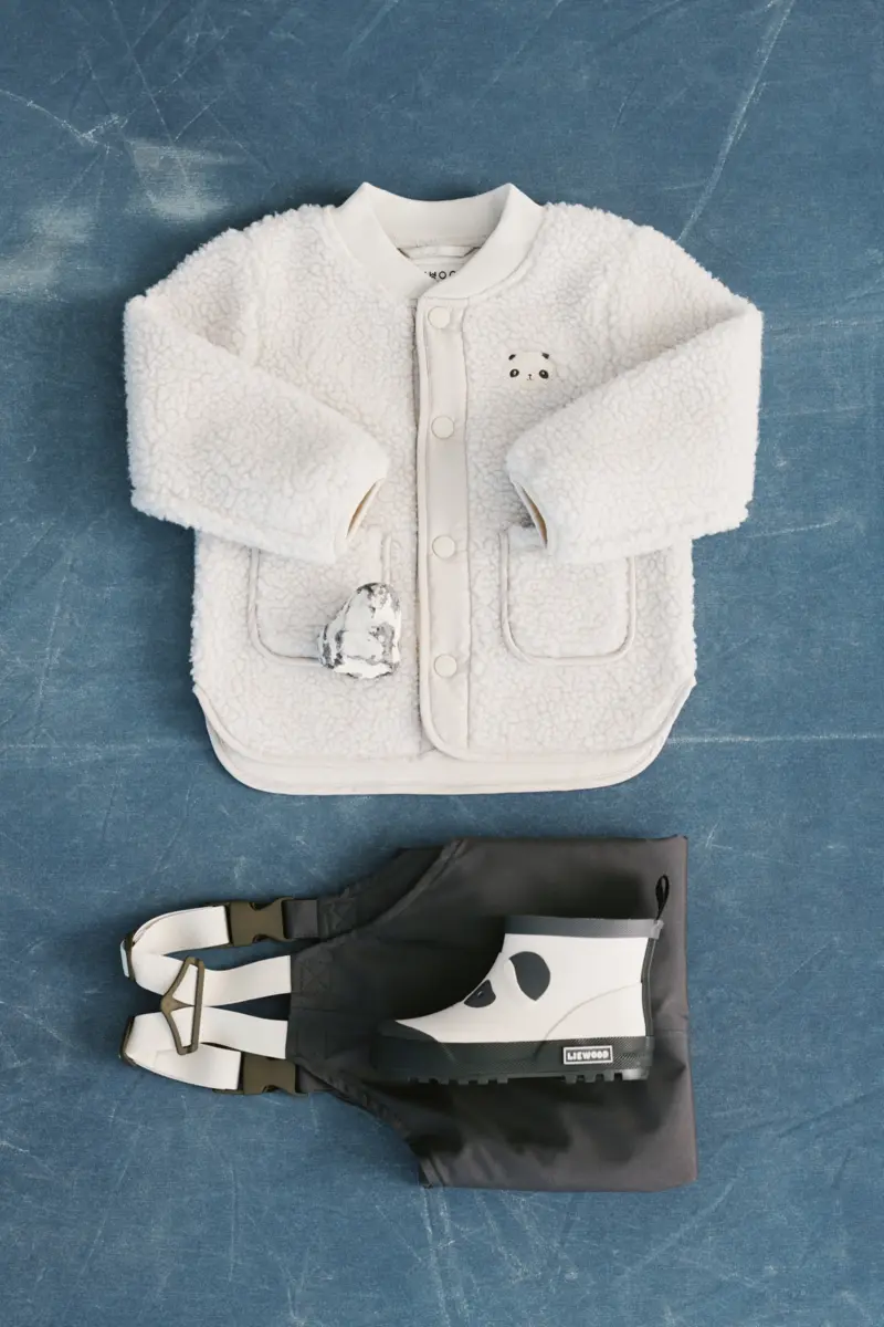 Liewood Softshell Regenbekleidungs-Set Manu „Panda / Sandy“