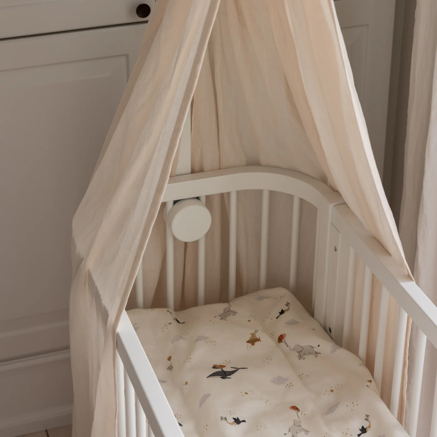 Sebra Beistellbett Classic white, Buche, FSC™