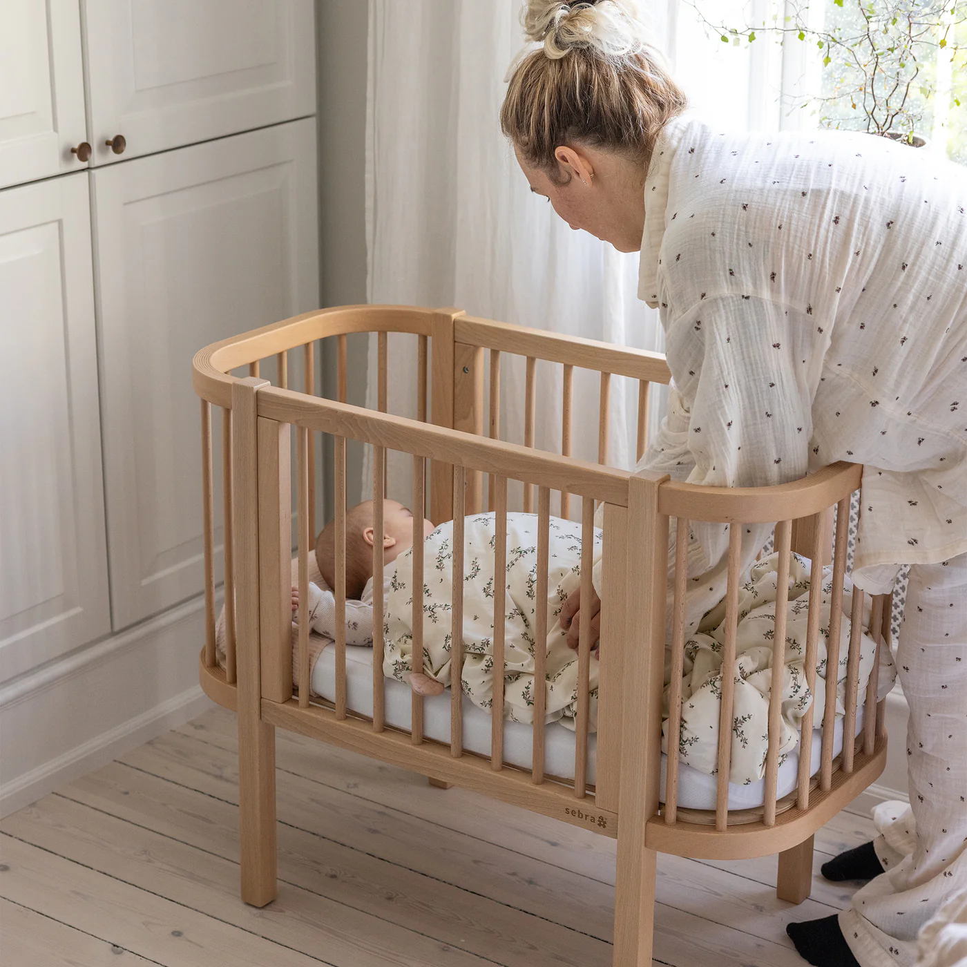 Sebra Beistellbett Wooden Edition, Buche, FSC™