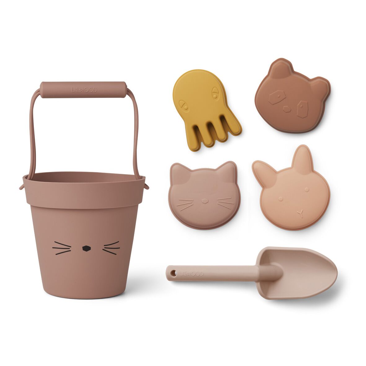 Liewood Dante Strand-Set „Cat dark rose multi mix“