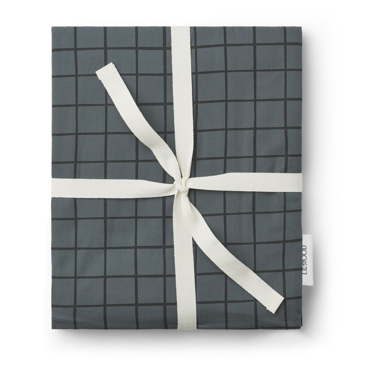 Liewood Baby-Bettwäsche Carmen „Check / whale blue“, 100x70cm / 45x40cm – Bild 3