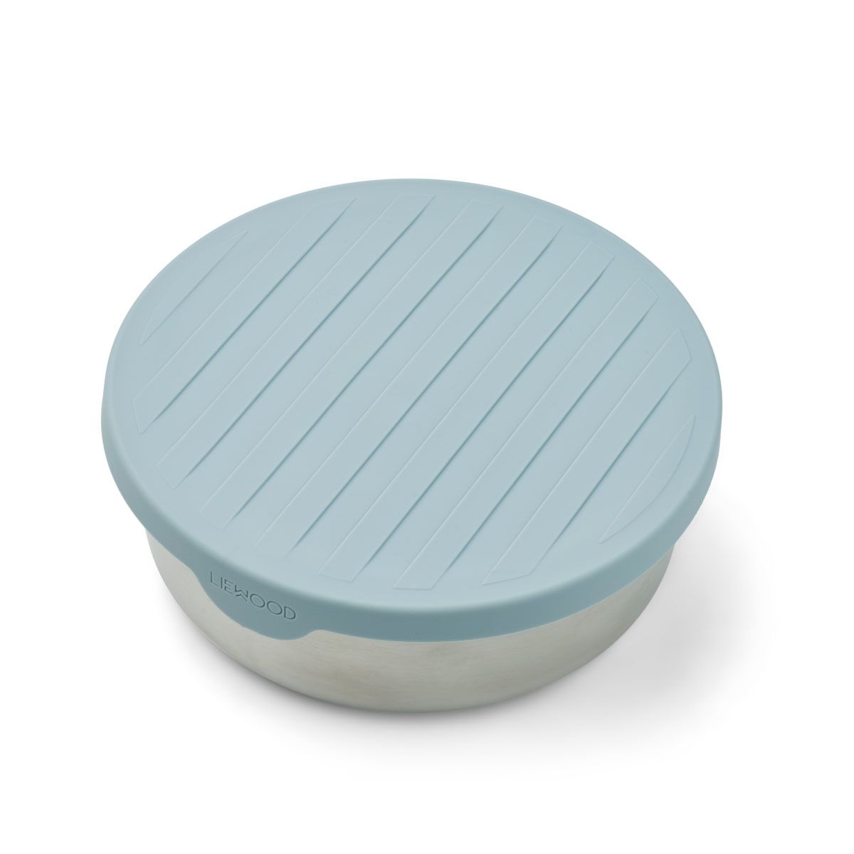 DELISTED Liewood Liby Trennschüssel „Sea blue“, Edelstahl mit Silikon-Deckel